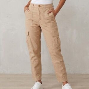 Tna Cargo Pants Size 8 Tan High Rise Utility Chic Pockets